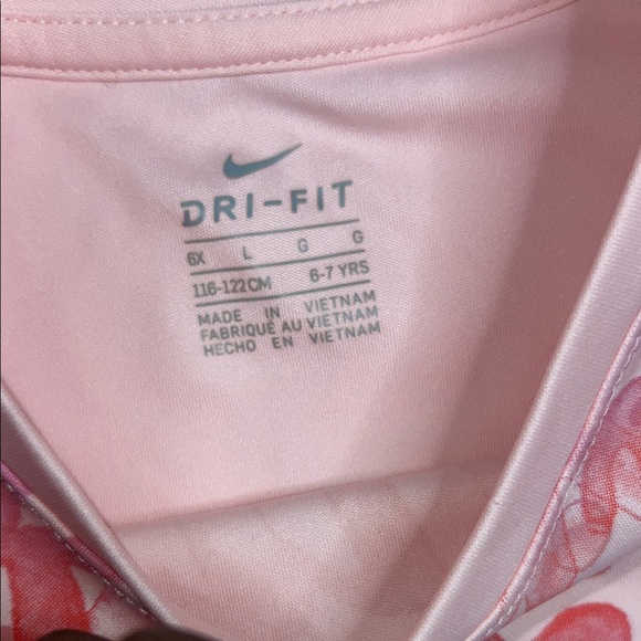 Kids Nike Pink and Orange Dri-FIT Shorts - Picture 3 of 11